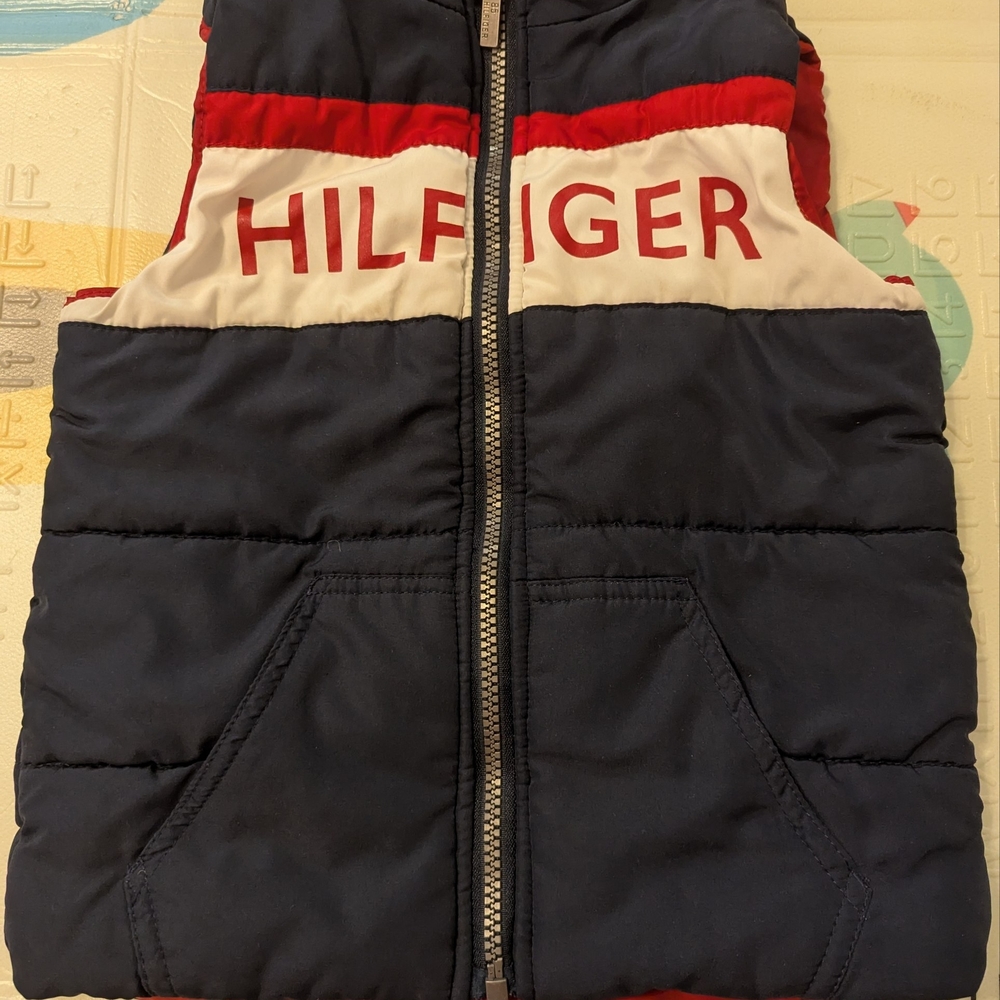 Tommy Hilfiger Red and Blue Puffer Vest
